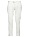 Messagerie Man Pants Ivory Size 32 Cotton, Elastane In White
