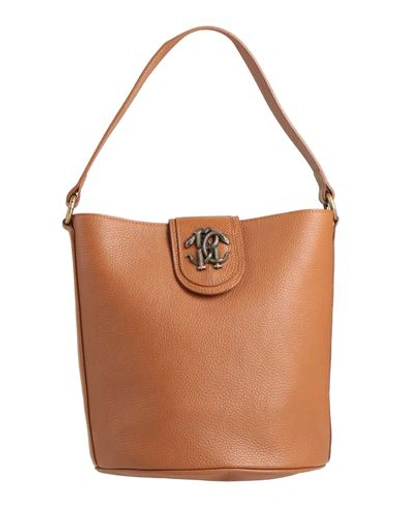 Roberto Cavalli Woman Handbag Camel Size - Soft Leather In Beige