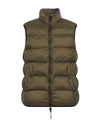 Dekker Man Down Jacket Military Green Size Xxl Polyamide In Green