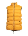 Dekker Man Down Jacket Ocher Size Xxl Polyamide In Yellow