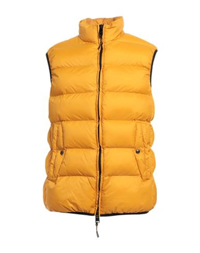 Dekker Man Down Jacket Ocher Size Xxl Polyamide In Yellow