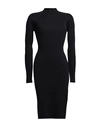 KWAIDAN EDITIONS KWAIDAN EDITIONS WOMAN MIDI DRESS BLACK SIZE 4 VISCOSE, POLYESTER