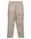 Why Not Brand Man Cropped Pants Sand Size L Cotton, Elastane In Beige