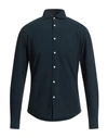 Deperlu Man Shirt Navy Blue Size Xxl Cotton