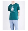 SAINT LAURENT University-print cotton-jersey T-shirt