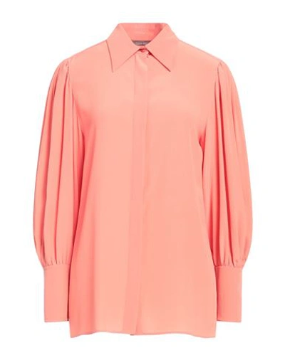 Alberta Ferretti Woman Shirt Salmon Pink Size 6 Silk