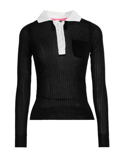 La Fetiche Woman Sweater Black Size M Cotton