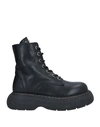 Baldinini Woman Ankle Boots Beige Size 10 Calfskin In Black