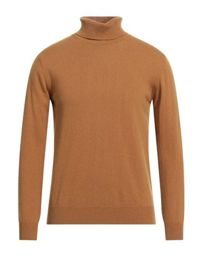 Herman & Sons Man Turtleneck Mandarin Size Xl Wool, Cashmere In Mandarin