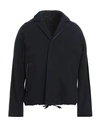 Ferragamo Man Jacket Navy Blue Size 44 Cotton In Navy Blue