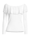 Carolina Herrera Woman Sweater White Size S Viscose, Cotton, Polyamide