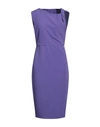 Access Fashion Woman Midi Dress Light Purple Size S Polyacrylic, Elastane
