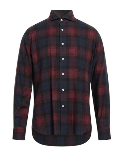 Alessandro Gherardi Man Shirt Midnight Blue Size 15 ¾ Cotton, Viscose