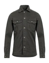 Why Not Brand Man Shirt Military Green Size M Cotton, Elastane