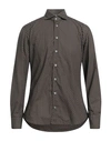 Bastoncino Man Shirt Khaki Size 16 Cotton In Beige