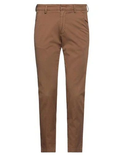 Bro-ship Bro Ship Man Pants Camel Size 30 Cotton, Elastane In Beige