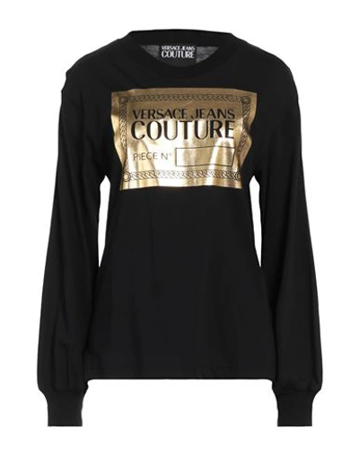 Versace Jeans Couture Woman T-shirt Black Size Xl Cotton