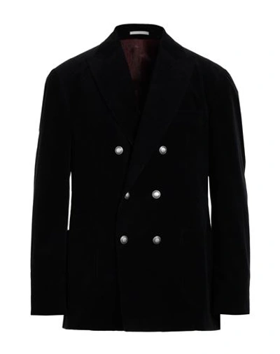 Brunello Cucinelli Man Suit Jacket Midnight Blue Size 40 Cotton