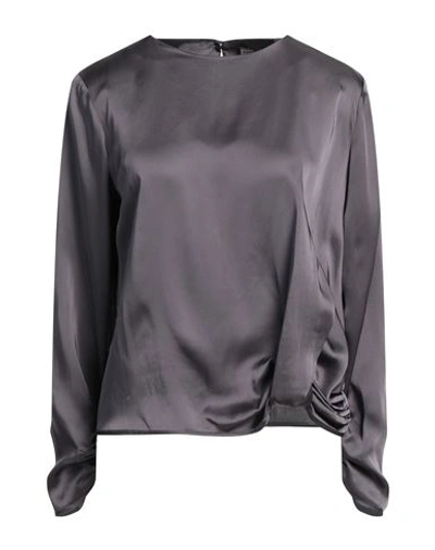 Maliparmi Malìparmi Woman Top Lead Size 6 Acetate, Viscose In Grey