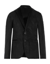 Messagerie Man Blazer Black Size 42 Cotton, Elastane