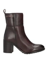 Gai Mattiolo Woman Ankle Boots Dark Brown Size 11 Soft Leather In Brown