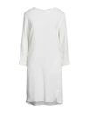 Antonelli Woman Midi Dress Off White Size 12 Virgin Wool