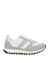 Blauer Woman Sneakers Grey Size 6.5 Leather, Rubber In Grey