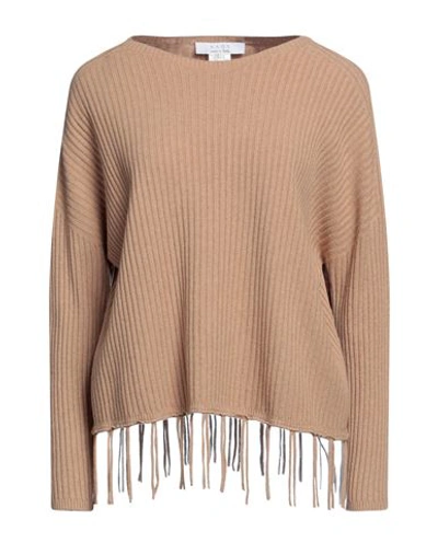Kaos Woman Sweater Camel Size S Viscose, Polyester, Polyamide In Beige