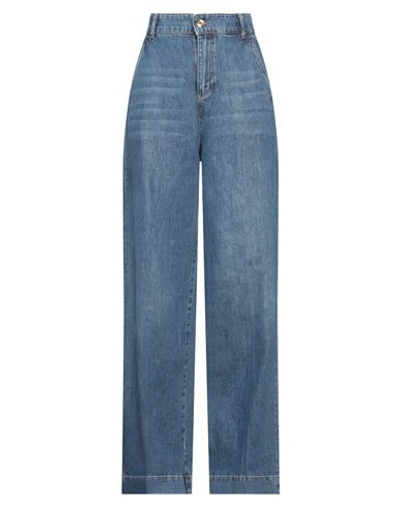 Liu •jo Woman Jeans Blue Size 30 Cotton, Lyocell