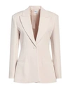 Eleonora Stasi Woman Blazer Cream Size 10 Polyester, Elastane In White