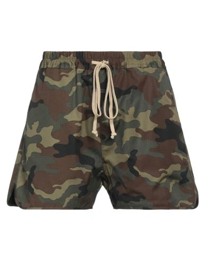 Fear Of God Man Shorts & Bermuda Shorts Military Green Size S Cotton