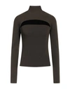 Tom Ford Woman Twin Set Military Green Size S Virgin Wool, Polyamide