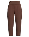 Manila Grace Woman Pants Brown Size 6 Cotton, Elastane In Brown