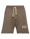 Fear Of God Man Shorts & Bermuda Shorts Khaki Size Xxl Cotton In Beige