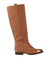 Feleppa Woman Knee Boots Tan Size 9 Soft Leather In Brown