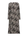 Maliparmi Malìparmi Woman Midi Dress Grey Size 10 Polyester, Elastane In Grey