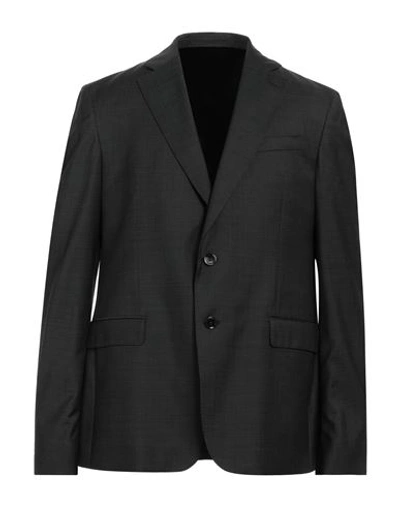 Lab. Pal Zileri Man Suit Jacket Steel Grey Size 44 Virgin Wool