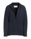 Fabiana Filippi Woman Suit Jacket Midnight Blue Size 8 Virgin Wool In Blue