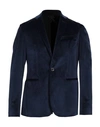 Messagerie Man Suit Jacket Midnight Blue Size 42 Polyester