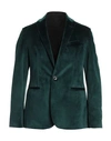 Messagerie Man Suit Jacket Emerald Green Size 42 Polyester