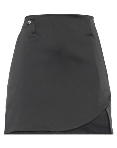 Kontatto Woman Mini Skirt Black Size M Polyester