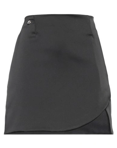 Kontatto Woman Mini Skirt Black Size M Polyester In Black