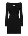Kaos Woman Mini Dress Black Size M Polyamide, Metal, Elastane