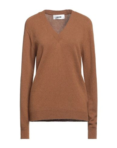 Mauro Grifoni Woman Sweater Camel Size 14 Cashmere In Beige