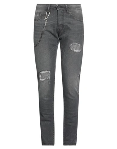 Tramarossa Man Denim Pants Black Size 35 Cotton, Elastane