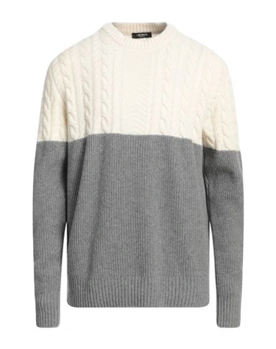 +39 Masq Man Sweater Grey Size 46 Wool