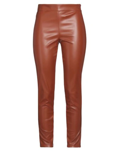 Kaos Woman Pants Tan Size 8 Polyamide, Polyester In Brown