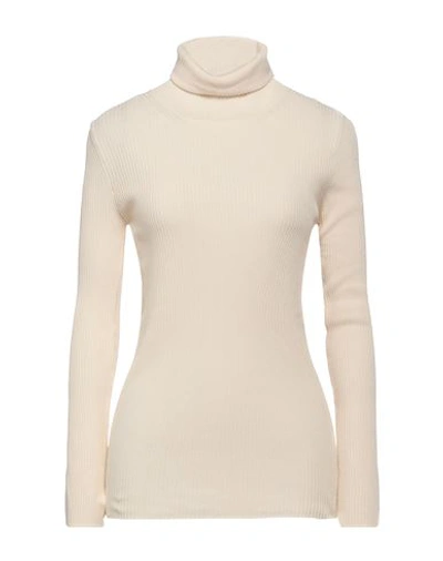 Alpha Studio Woman Turtleneck Beige Size 8 Polypropylene