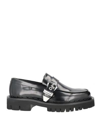 Moschino Man Loafers Black Size 13 Soft Leather