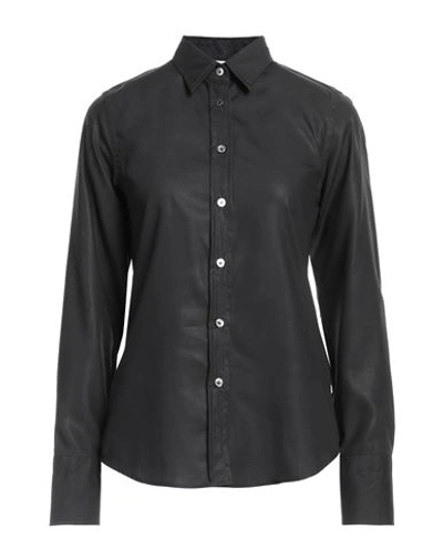 Caliban Woman Shirt Black Size 8 Tencel